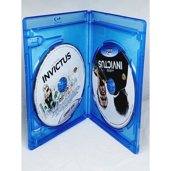 Invictus Morgan Freeman & Matt Damon Blu Ray DVD 2 Disk Movie Bundle No Scratch - Picture 3 of 7